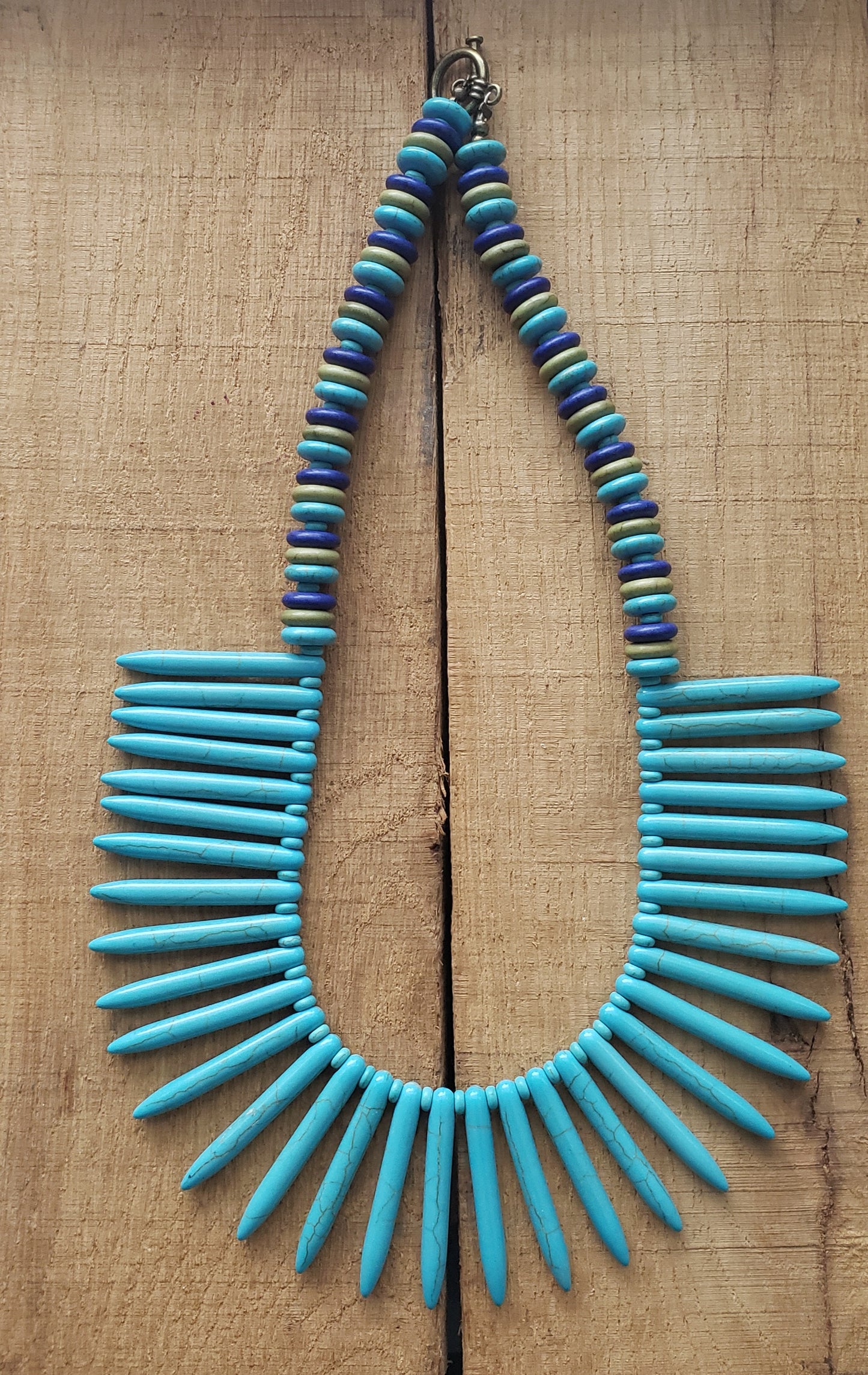 Turquoise Spike Necklace