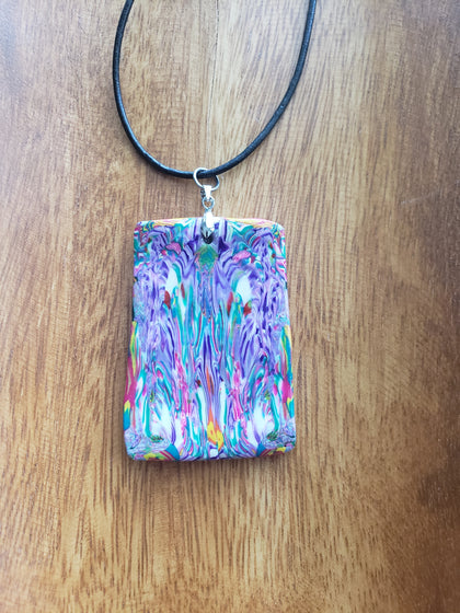 Purple Clay Necklace