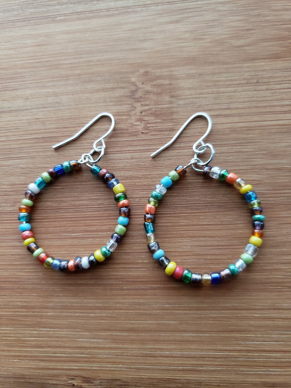 Multi Natural Hoop Earrings