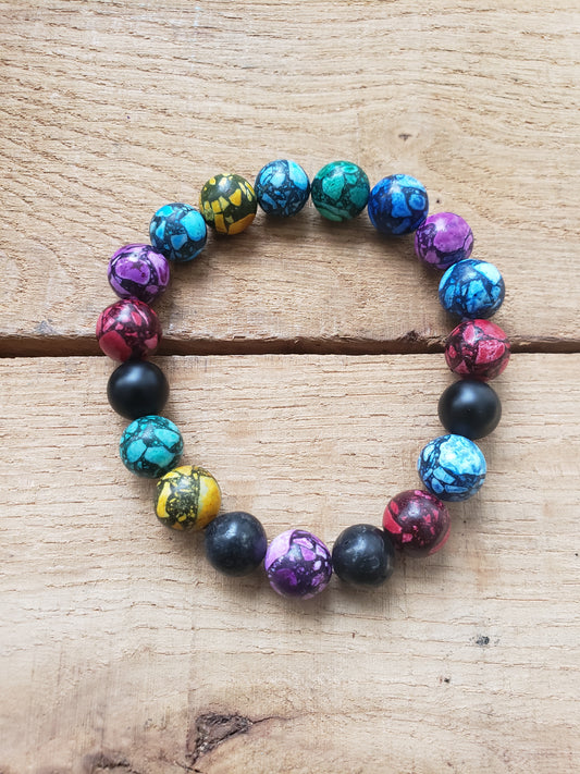 Colorful Howlite Bracelet