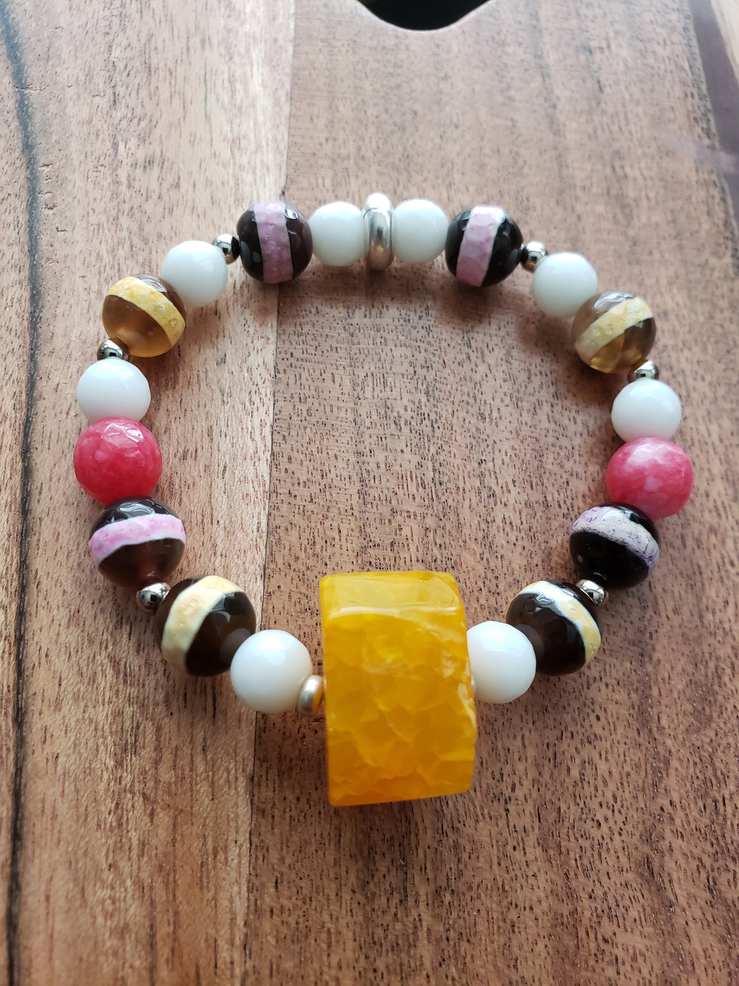 Yellow Agate Bracelet