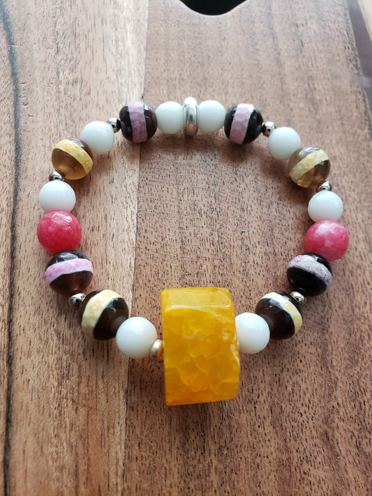 Yellow Agate Bracelet