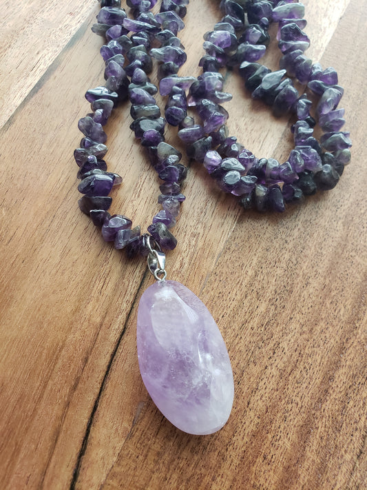 Amethyst Necklace and Pendant