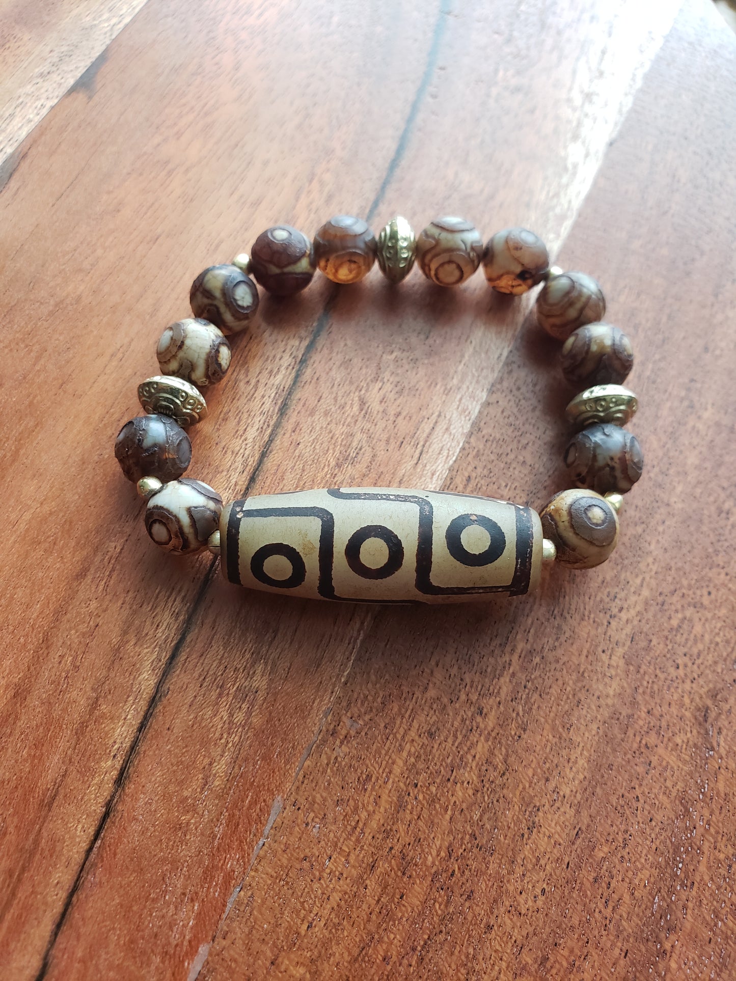 Tibetian Dzi Bracelet