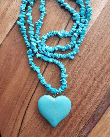 Turquoise Heart Necklace